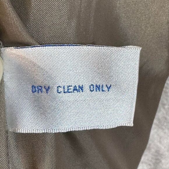 Millennium 2000 Men L Vintage Beige Bomber Jacket Retro Preppy Office Y2K Casual - Picture 13 of 13